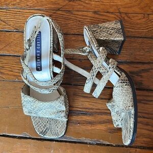 VINTAGE Snakeskin Heel Sandal